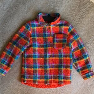 Colorful Plaid Kids Puffer Jacket